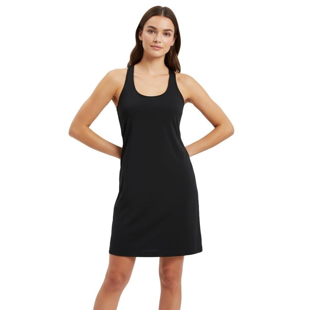 PATRIZIA PEPE Black Versatile Racerback Scoop Neck Sleeveless Dress Womens 42 M